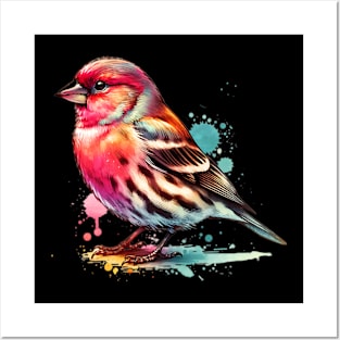 Watercolor House Finch Posters and Art